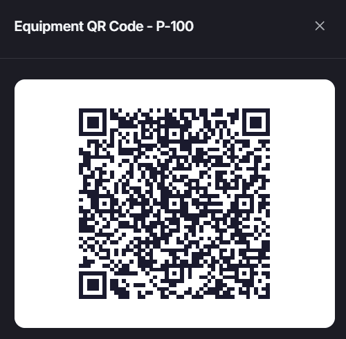 Equipment register with QR passports — 3